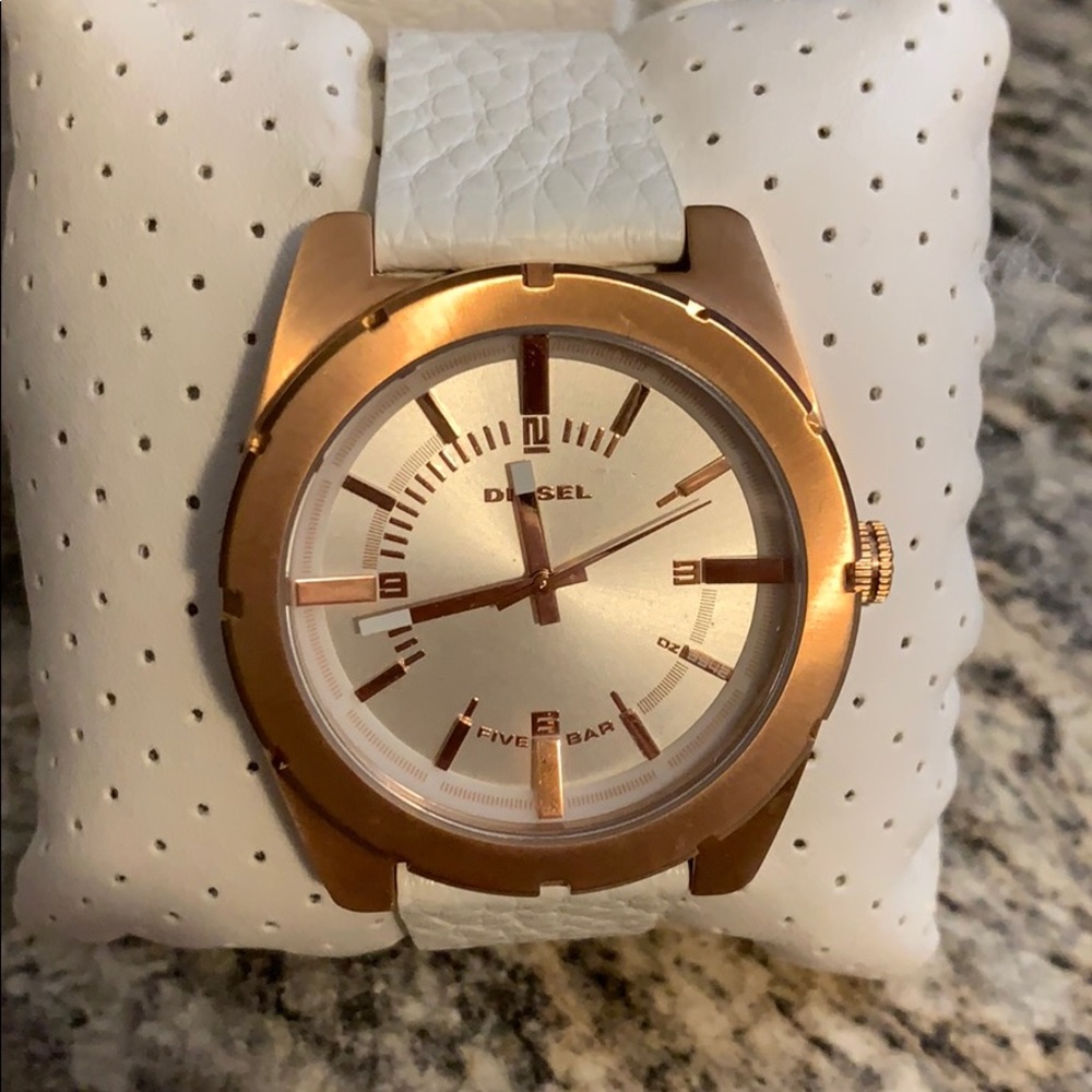 Diesel Leather Watch (Solid Stainless Steel)